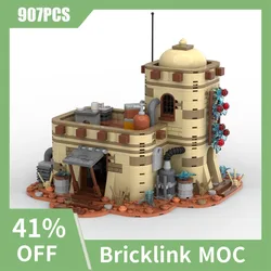 NEW 907PCS Famous star Movie Series MOC tatooine Desert Workshop Models creative ideas ChildrenToy Birthday Gift Building Blocks