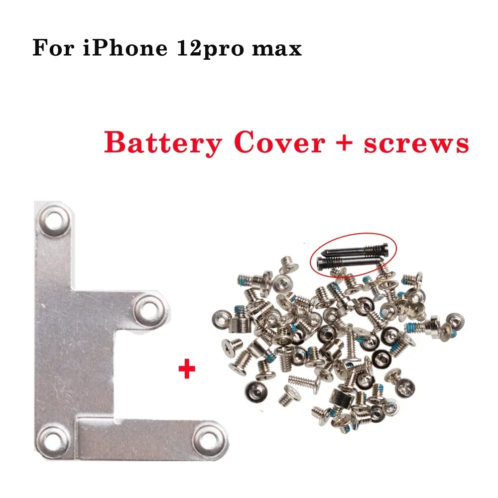 Battery LCD Flex Cable Cover Full Screw For iPhone 5S SE 6 6S 7 8 Plus X XR XS 11 12 13 Pro Max inner Metal Bracket Clip Holder