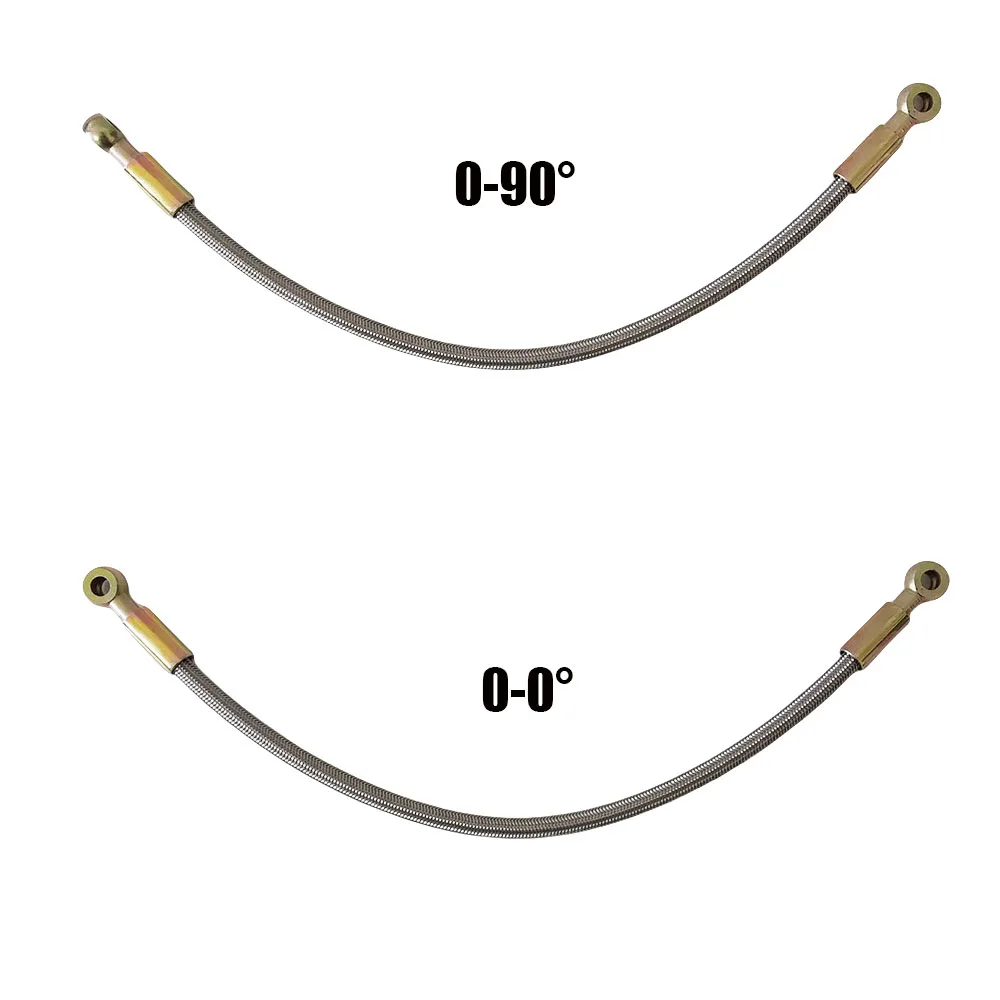 Manguera de acero trenzado PTFE resistente a la corrosión de alta temperatura, línea de aceite Vanos del motor, turbocompresor, línea de suministro de aceite