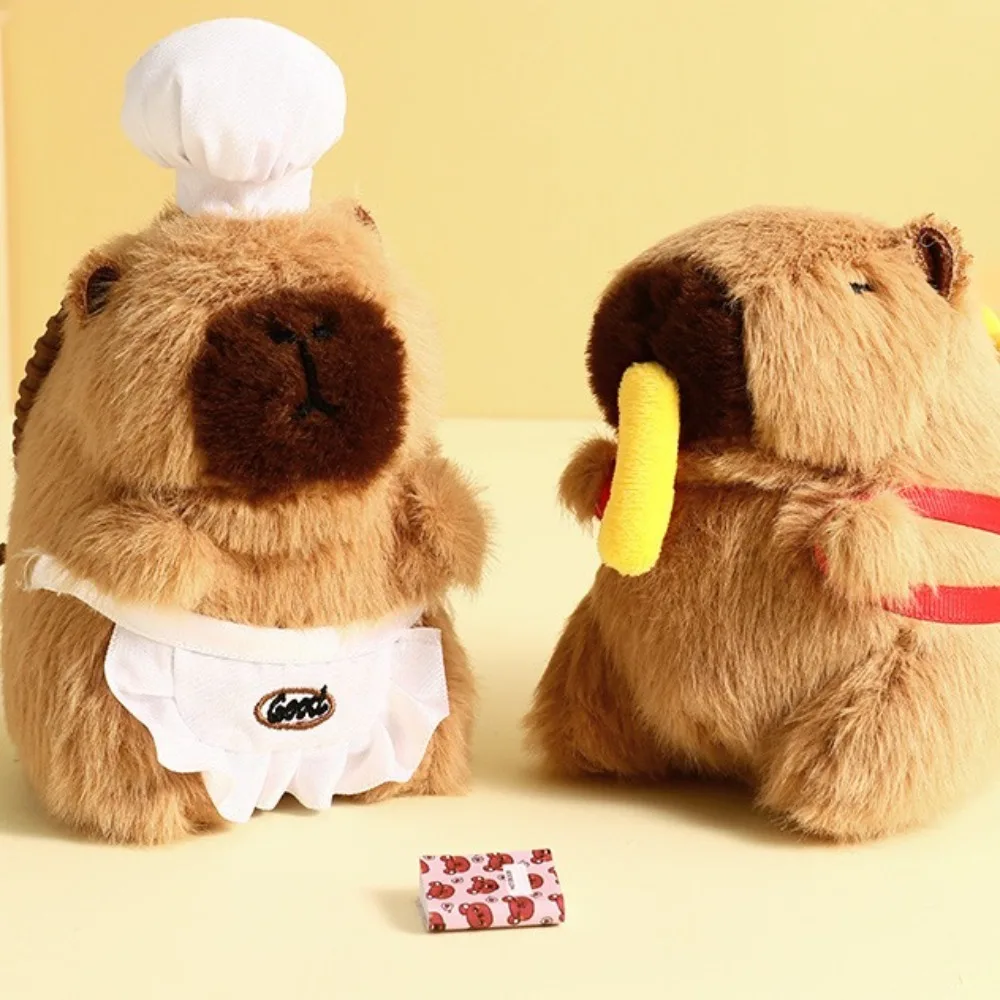 

Плюшевая подвеска Cook Capybara, круассан, еда, капибара, плюшевый брелок, милый картофель фри, капибара, плюшевая кукла, игрушка для девочек