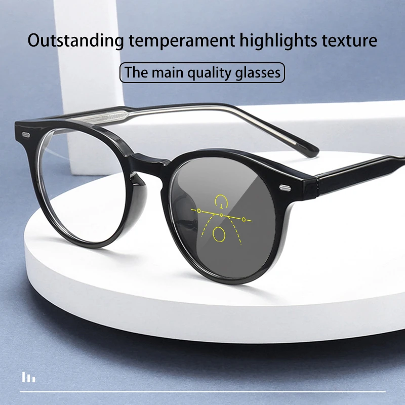 

VICKI New Advanced Anti-blue Tr90 Glasses Fashion Glasses Female Male Can Customize Prescription Multi-focus Glasses ZT17178