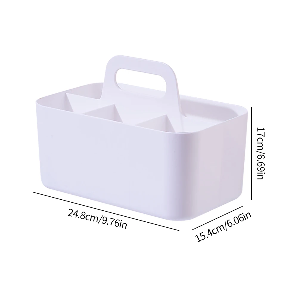 Portable Desktop Pen Holder Divided Handheld Large Capacity Stationery Storage Box Parlour Dormitory Miscellaneou Sorting Box