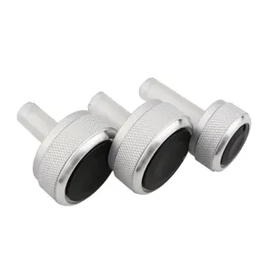 ALUMINUM -LEGROUS -Klimaanlage, Wechselstromknopf, Wärmesteuerknopf, Volkswagen VW Passat B5, Golf 4, MK4, Bora Auto Accessoires 8 Hauptverkaufslüfter Klimaanlage VW - №1