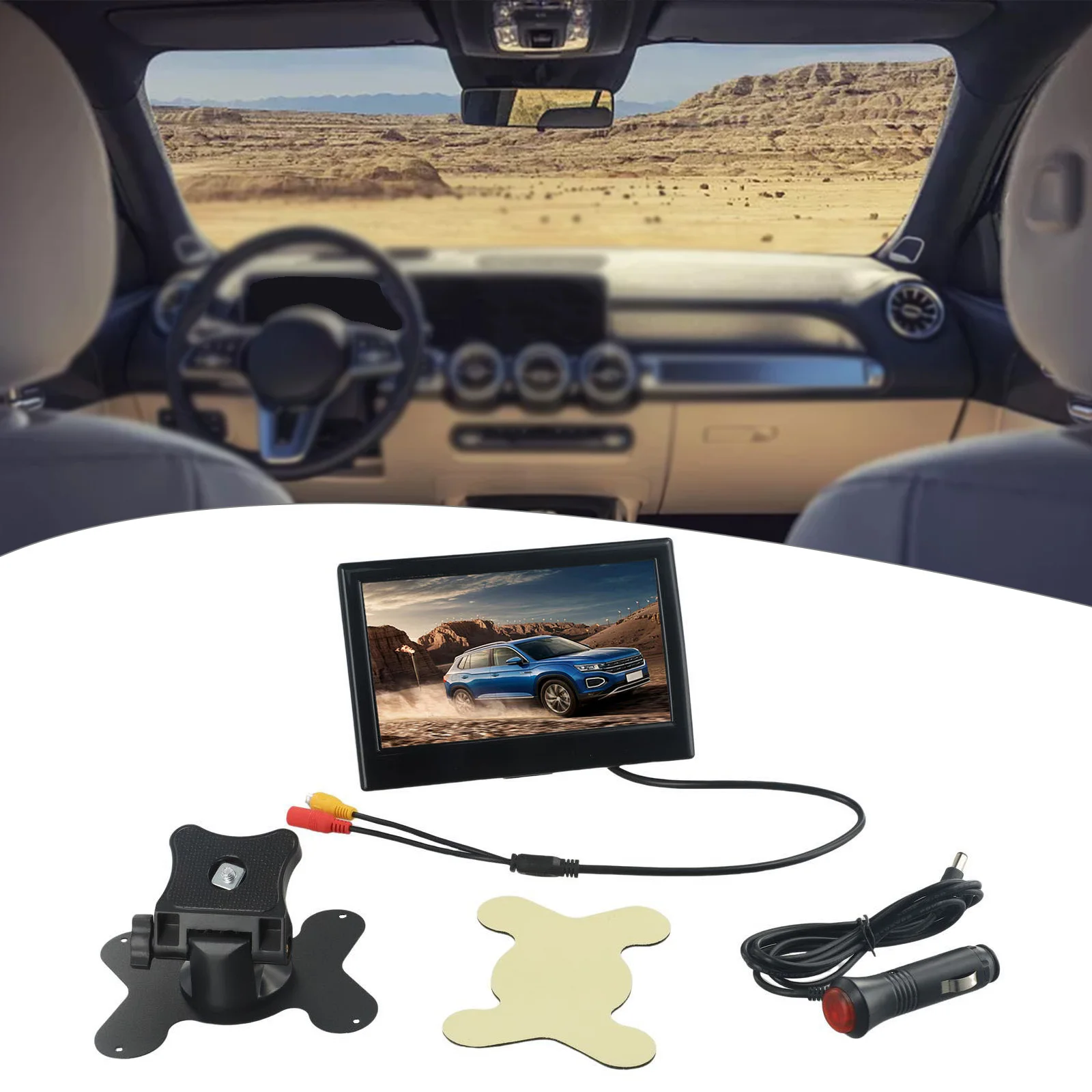 

Комплект резервного монитора заднего вида для грузовиков, тракторов, грузовиков с 7-дюймовым ЖК-дисплеем, поддержкой ИК-реверсивных и двойных AV-входами