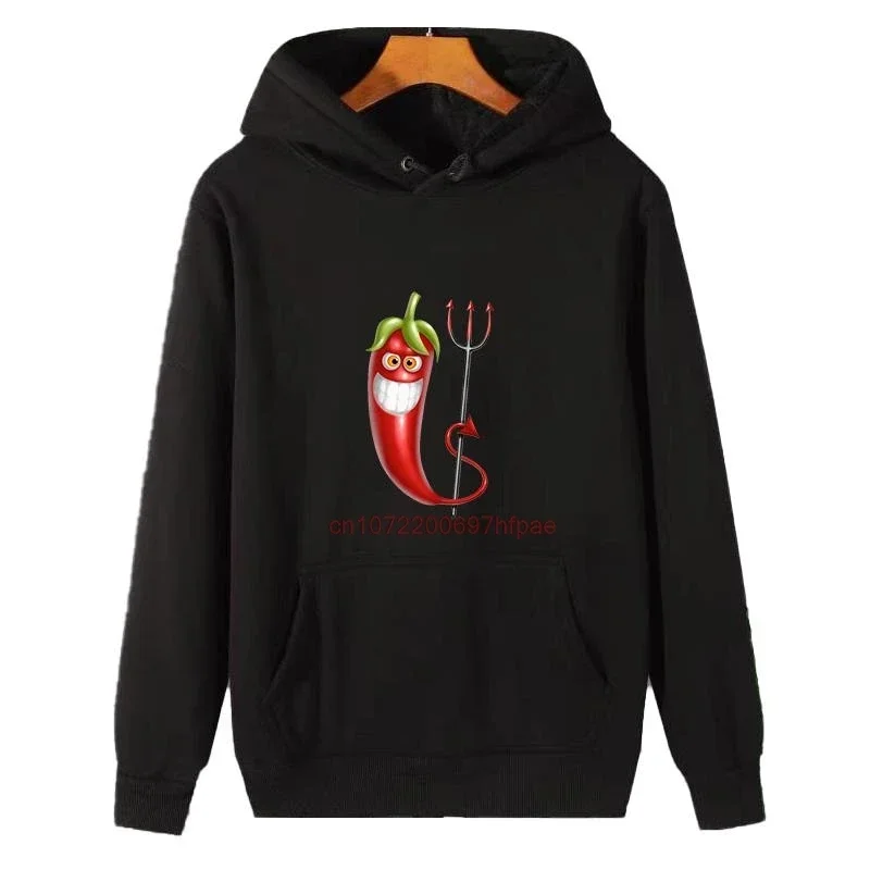 Sayur Cabai Fashion Graphic Thick Sweater Hoodie Hooded Sweatshirts Cotton Winter Fleece Essentials Hoodie Men's Sportswear