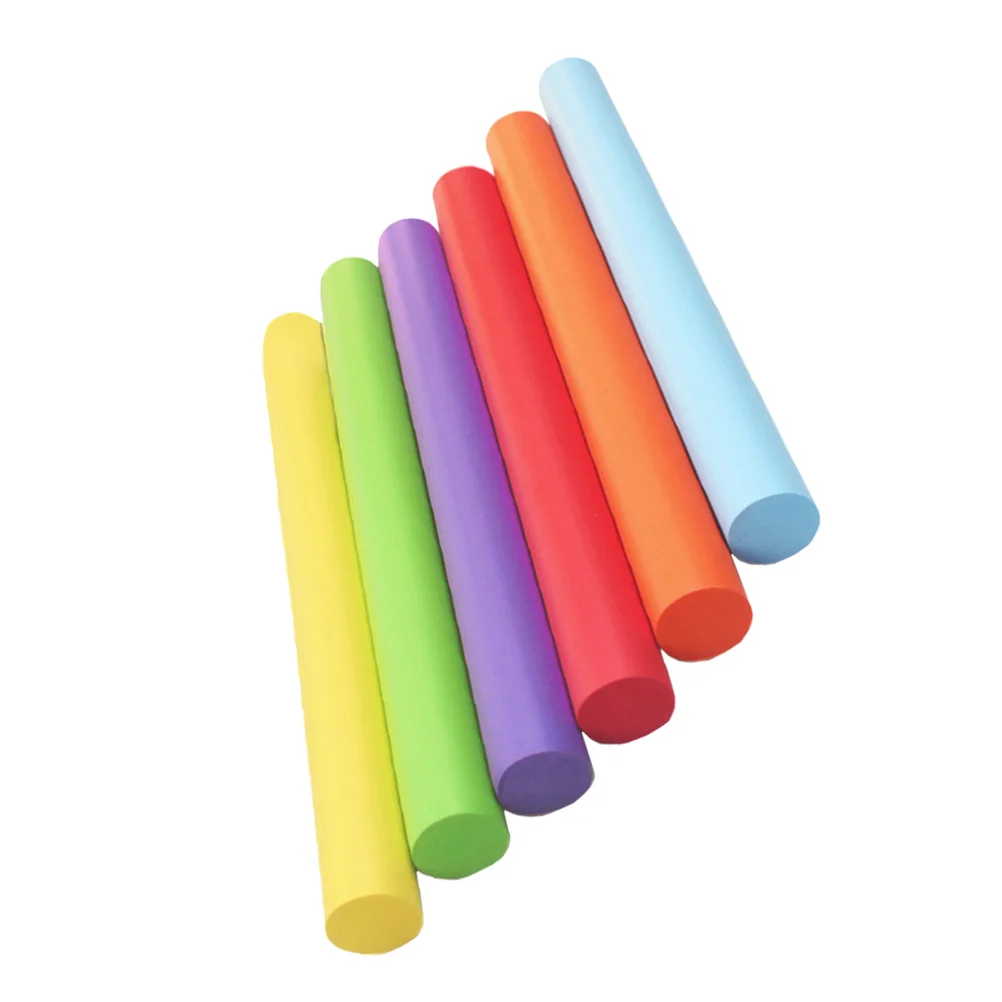 6 Pcs Track and Field Children Race Sticks for Relay Outdoor Sports Kid Tools Training Anti-slip