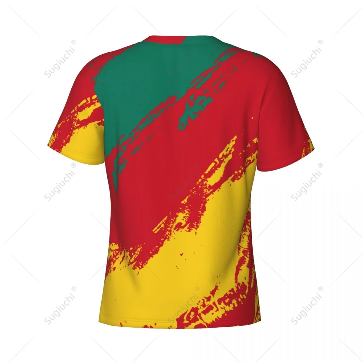 Custom Name Nunber Cameroon Flag Color Men Tight Sports T-shirt Women Tees jersey For Soccer Football Fans