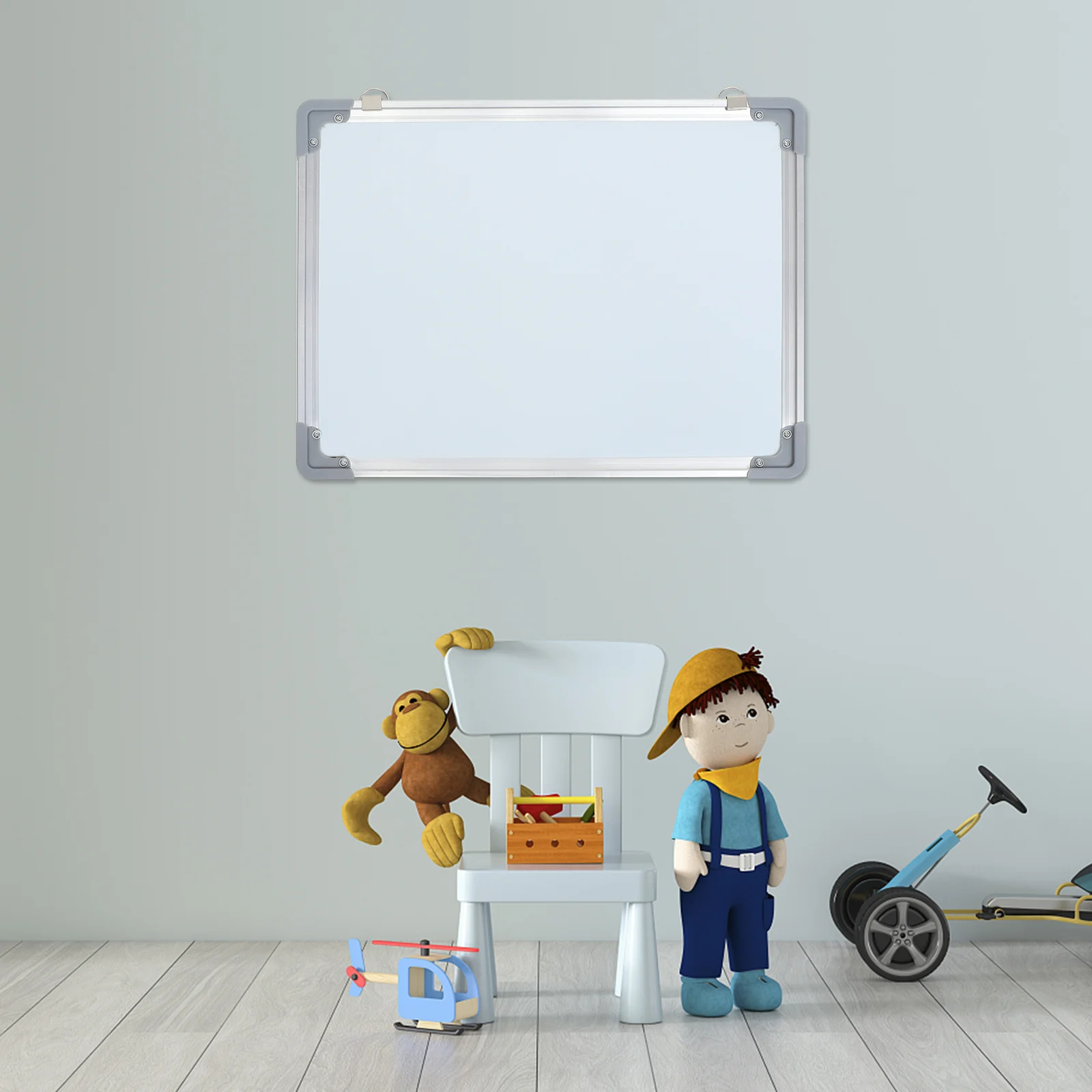 Whiteboard Planner for Wall Double Sided Weekly Silver Dry Erase Calendar Child