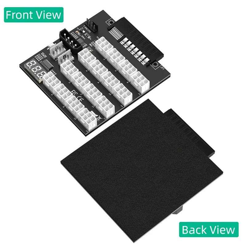 ABKL-ATX 12X6pin Power Supply Breakout Board Adapter With Flash LED For HP 733428-101 720620-B21 830272-B21 720478-B21