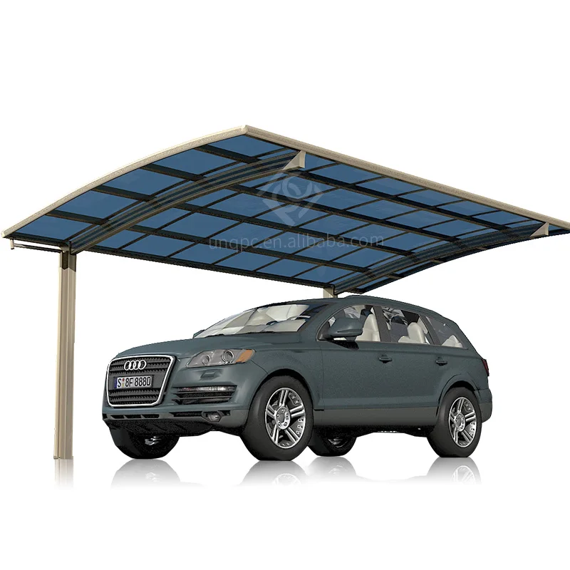 

Cantilever Arch Polycarbonate Covering Metal Structure Carport/ Garages for 1/2 Cars
