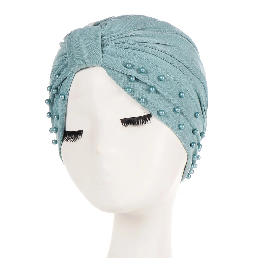 Muçulmano atada headdress turbante gorro para mulher cor sólida hijab caps envoltório árabe hijab femme islâmico headscarf chapéu cabeça envoltório