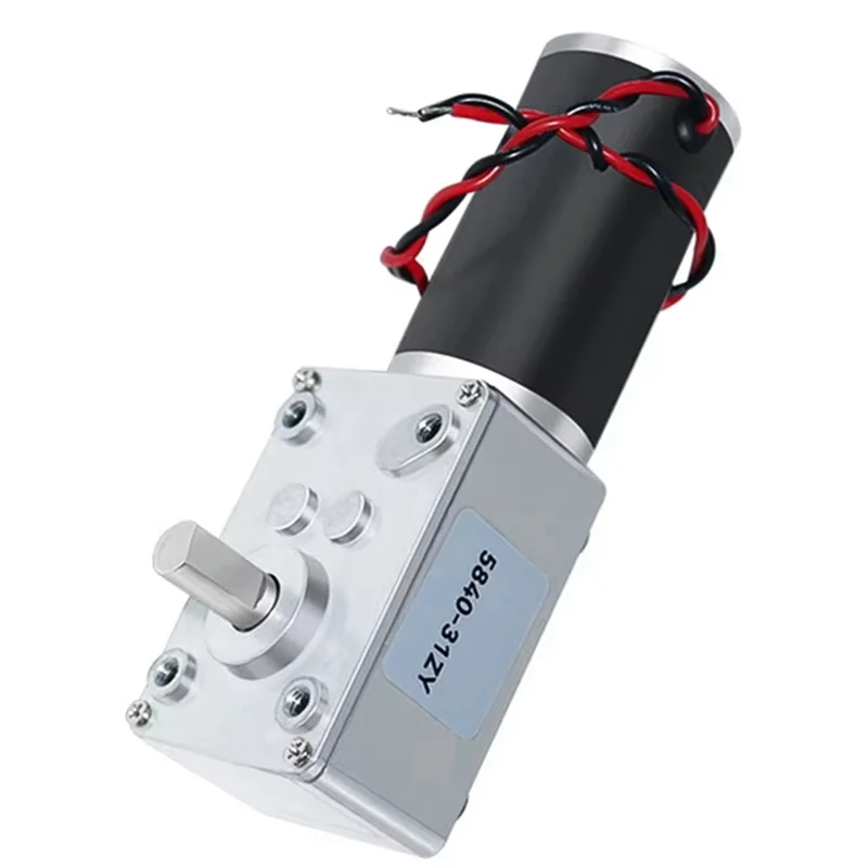 

A27F-Worm Gear DC Micro Motor 5840-31ZY 12V/470RPM Can Be Reversed Metal Gear Boxes Self-Locking Motor