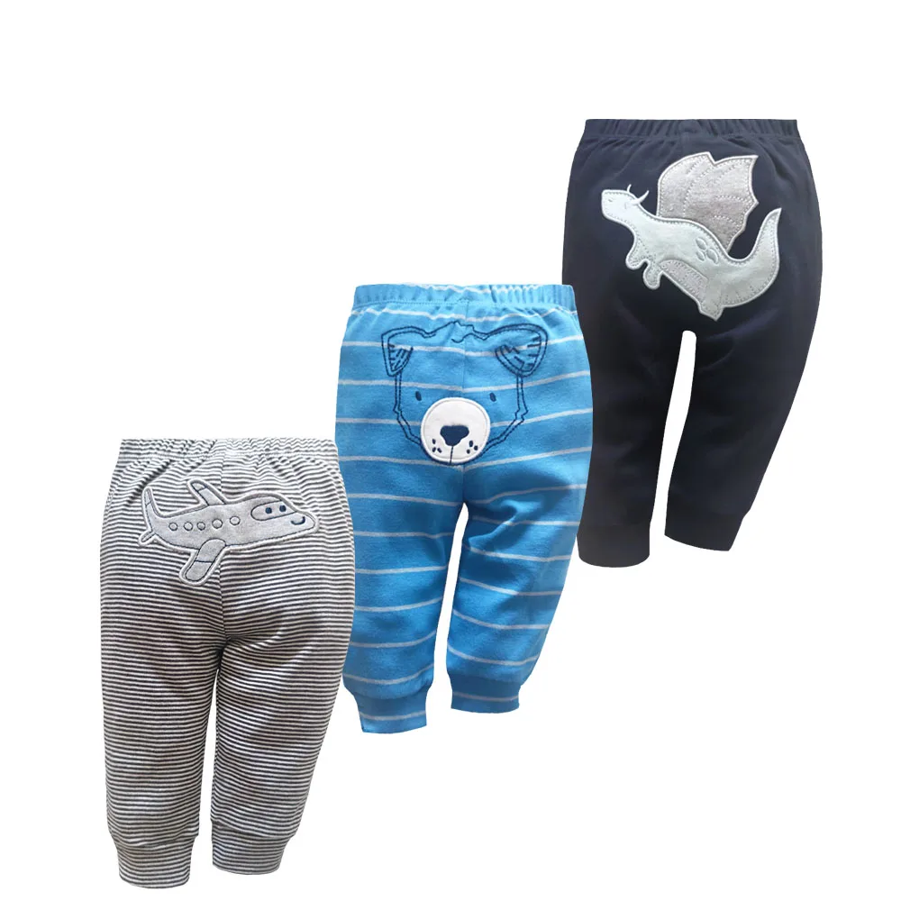 3PCS/LOT Newborn Baby Pants 3-24M Spring Autumn Baby Leggings Cotton Infant Boys Pants Unisex Girls PP Trousers Kids Clothing