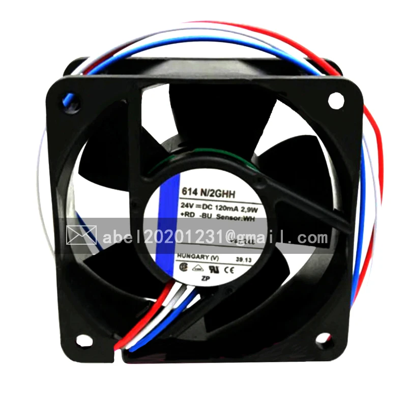 

BRAND NEW ORIGINAL 614N/2GHH 614 N/2GHH 24V DC COOLING FAN 6025 60*60*25MM