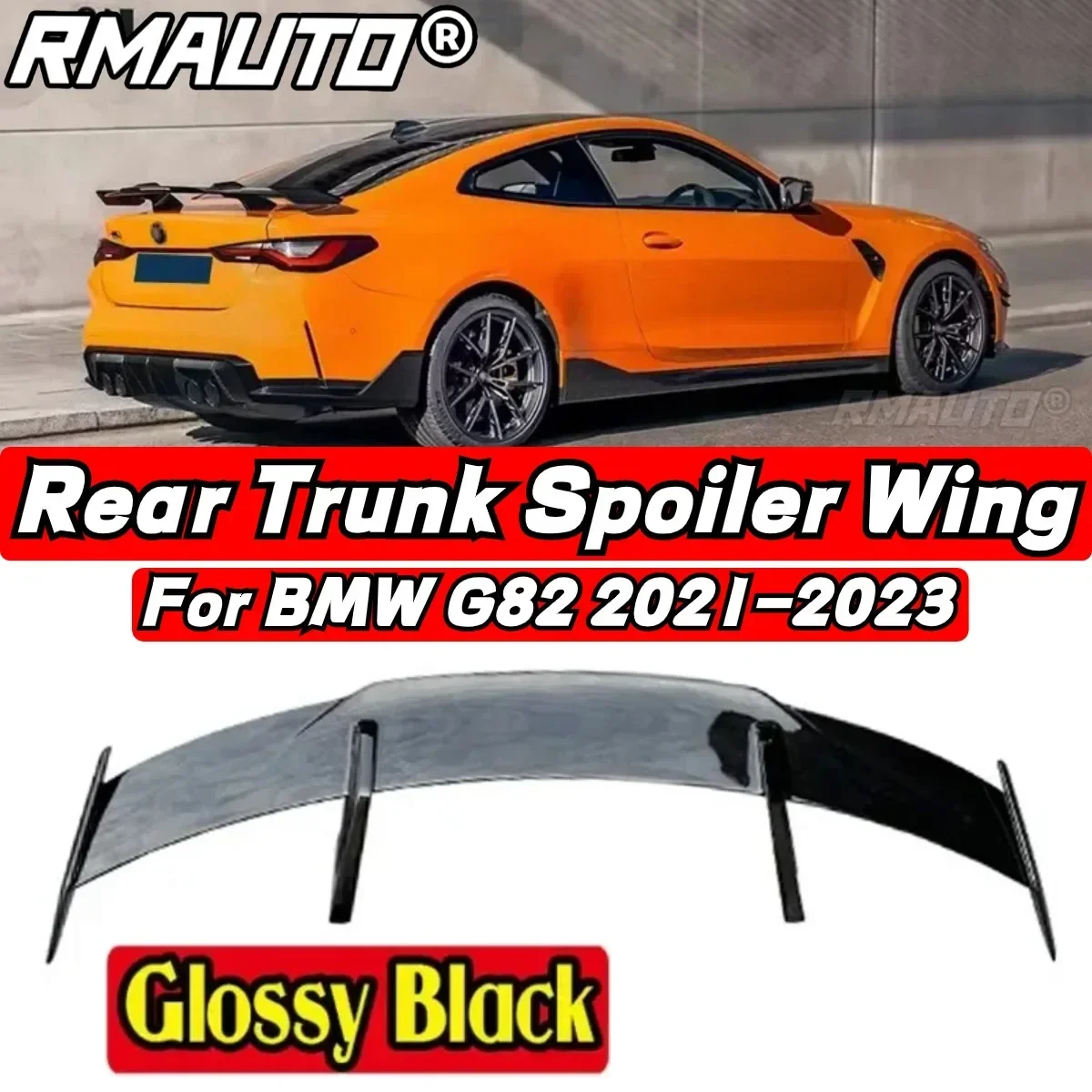 BMW G82 Car Rear Trunk Spoiler Body Kit Car Rear Wing For BMW G82 G22 G26 M4 4 Series M430i M440i Coupe 2021-2023 Exterior Part