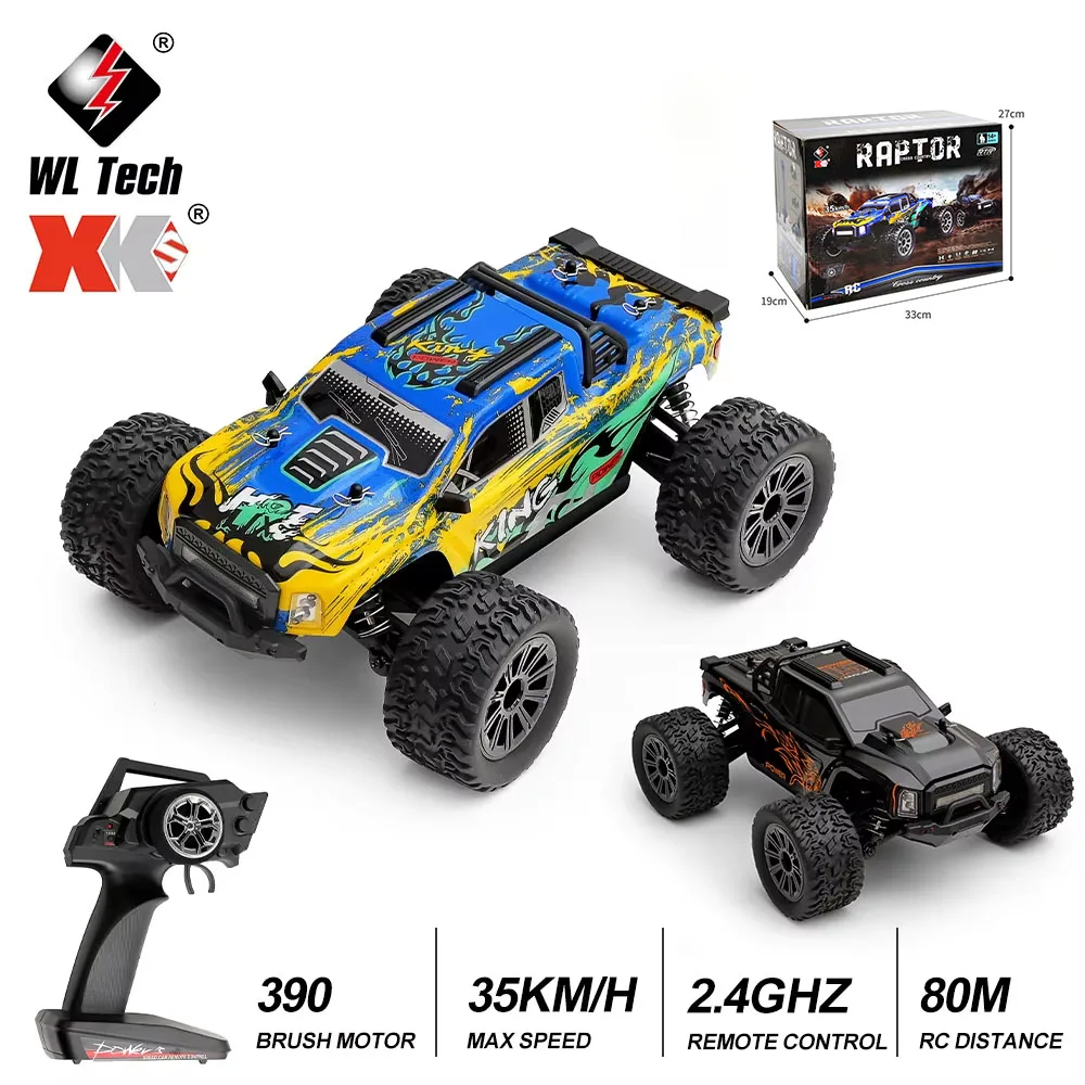 New rc car WLTOYS 1/16  35KM/h 164018 4WD Off-Road Vehicle 2.4GHZ 1500mAh 80M Distance Brushed RC Truck