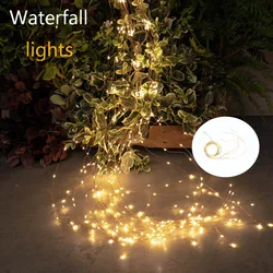 2Meters 100Leds Christmas Branch Lights Garden Ornaments Garland Five Led Waterfall Lamps House Decoration Outdoor Wedding Roomn