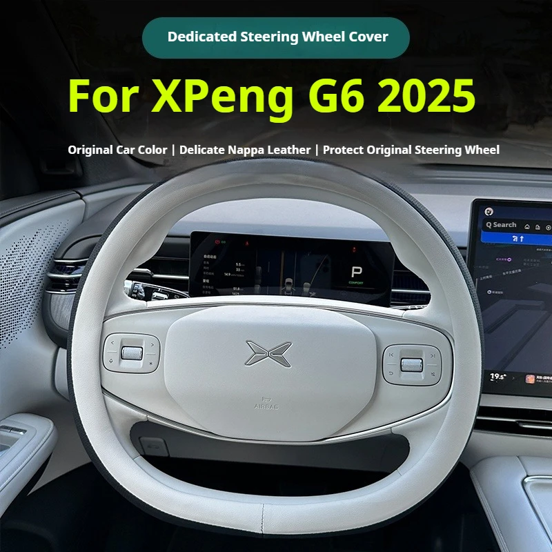 

For Xpeng G6 2025 Car Steering Wheel Cover Waterproof Anti Slip Protective Case Scratch Wear Resistant Pad Interior