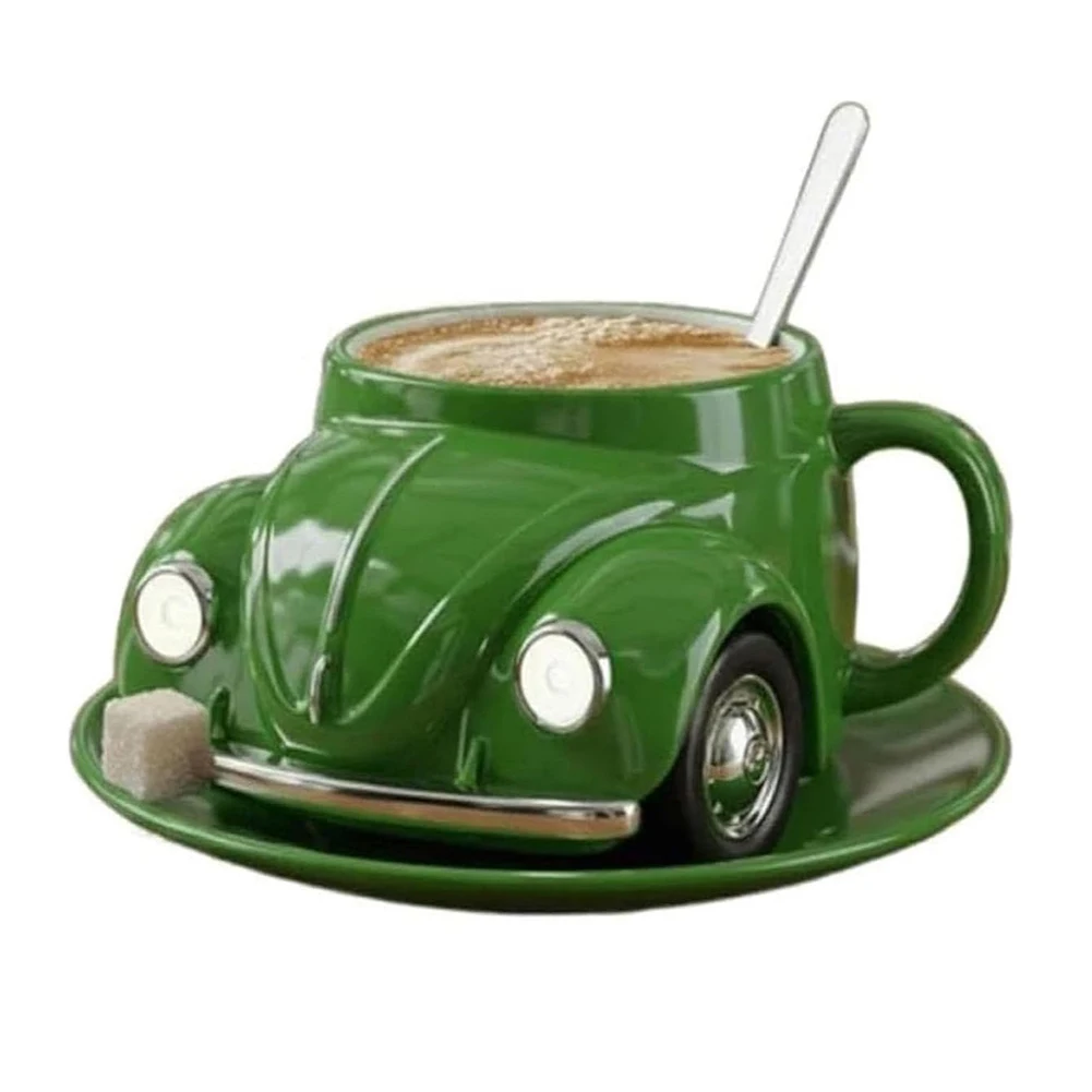 كوب قهوة مبتكر على شكل خنفساء مقاوم للحرارة، كوب قهوة مضحك بسعة كبيرة، كوب شاي مبتكر لكوب تزيين المكتب #4