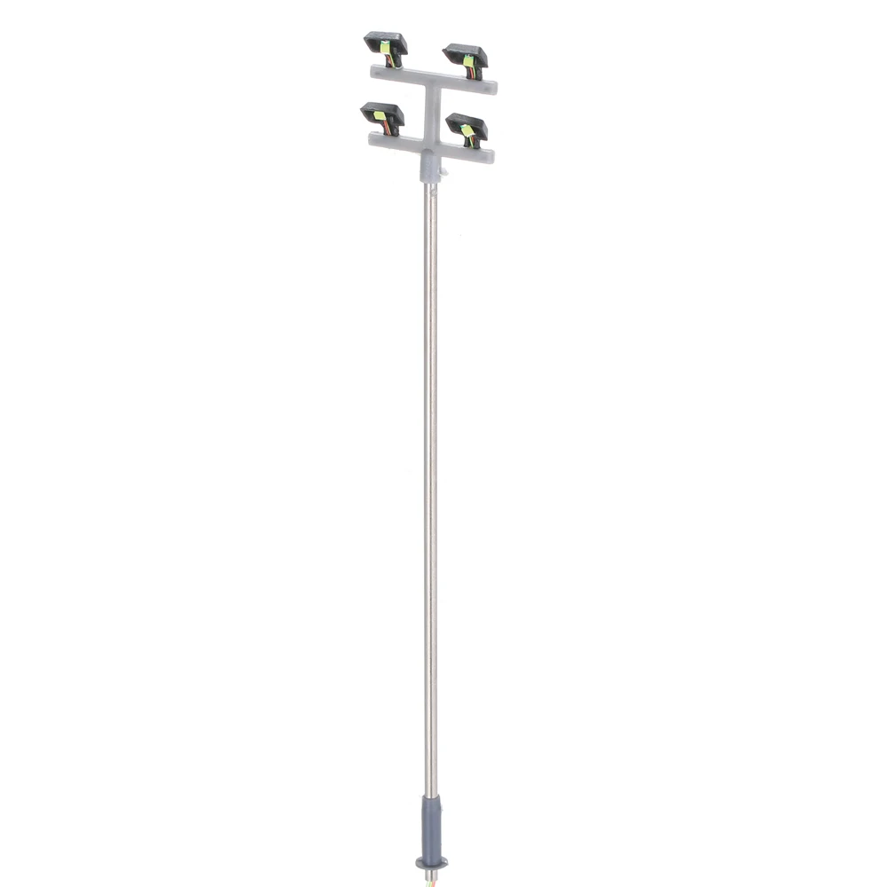 5 szt. Modelowe lampy uliczne, lampy drogowe, lampy kolejowe, lampy ogrodowe, lampy na plac zabaw, sceneria, oświetlenie LED, skala 1:100, 115 mm
