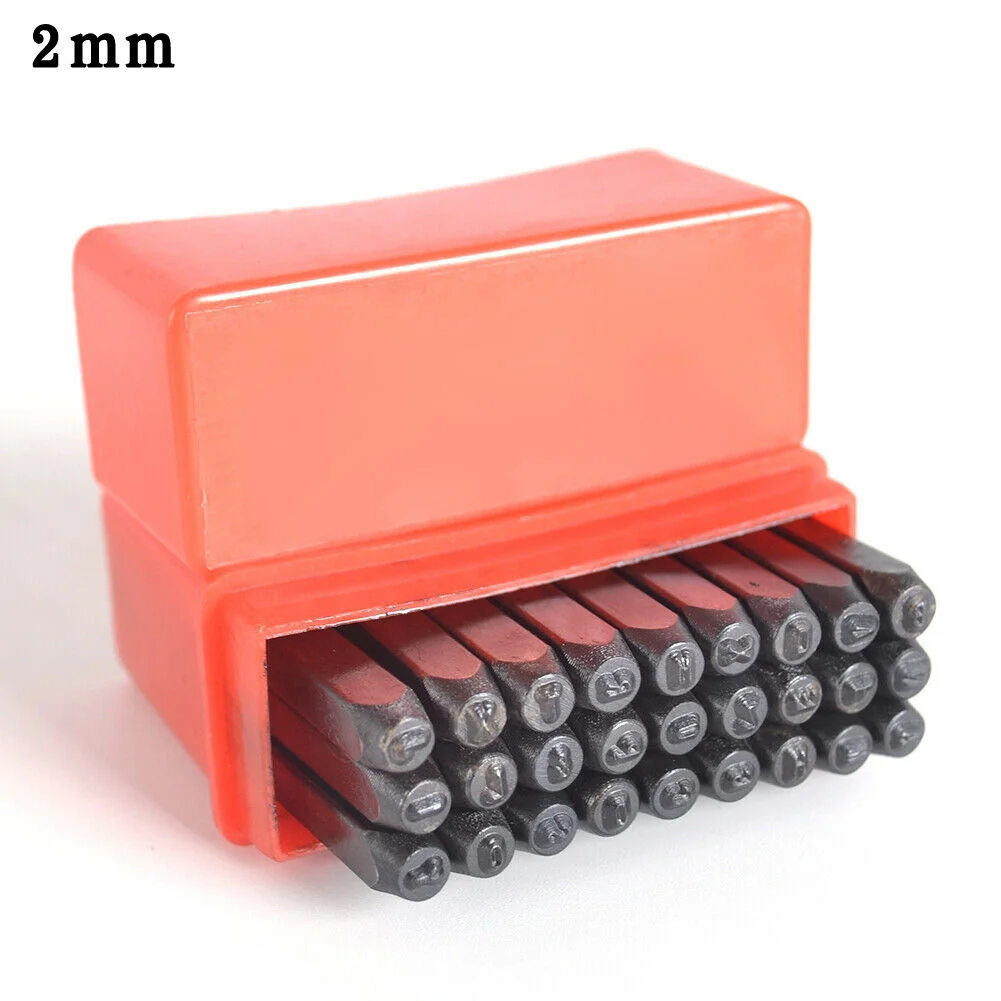 A-Z Letter Punch Stamps Accessories Alloy steel Leather Set 27pcs Tools Alphabet Decorative Engraving Labeling