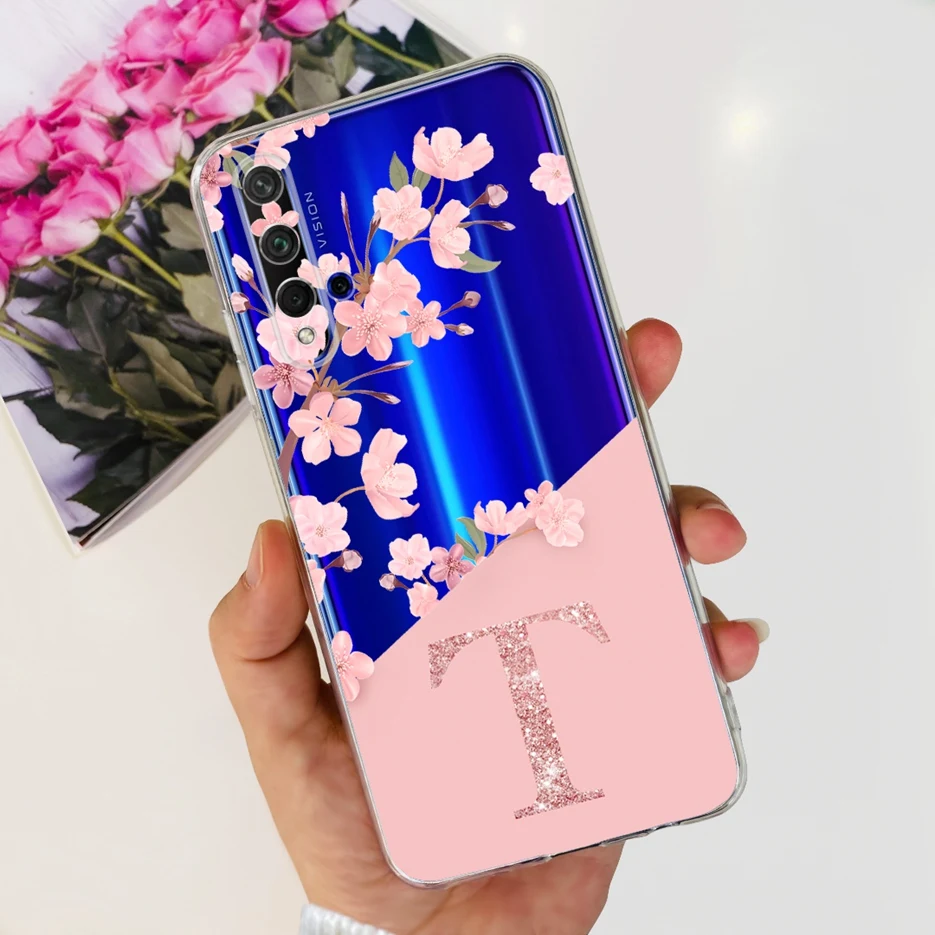 For Huawei Nova 5T Case Honor 20 YAL-L21 New Letters Cover Soft Silicone Phone Case For Huawei Nova 5T Nova5T Honor20 Back Cover