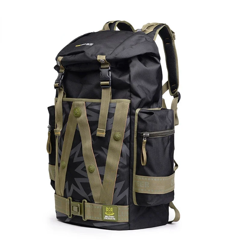 

Brand Men's Backpack Outdoor Luggage Mountaineering Bag Extra-large Capacity Backpack Men's Travel Bag Oxford Cloth