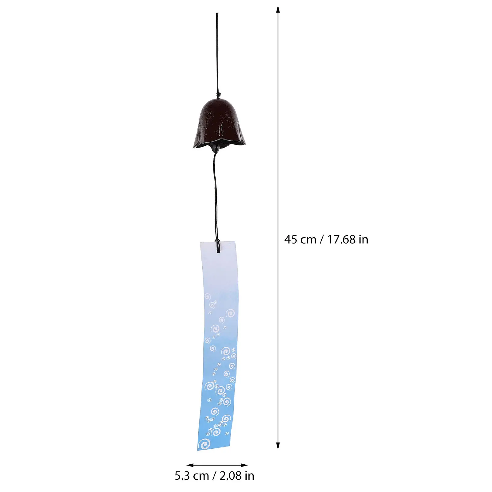 

Cast Iron Windchime Hanging Bell Retro Style for Door Balcony Garden Metal Ornament Windchime Bell for Door Mini Wind Chime