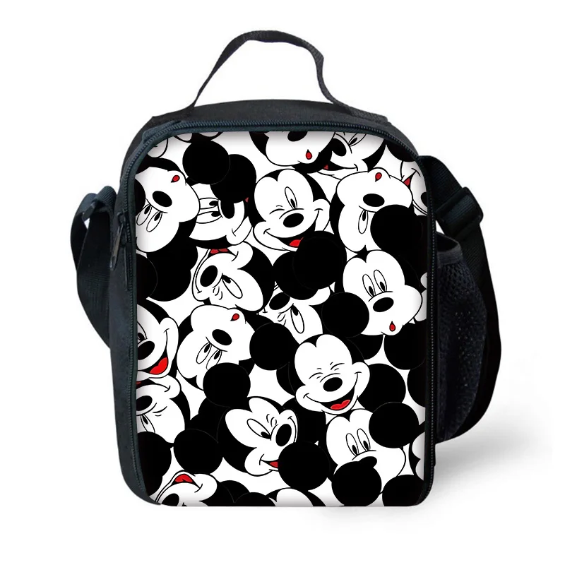 Disney Mickey Minnie Child Insulated Large Capacity Bag for Boy Girl Student Outdoor Picnic Resuable Thermal Cooler Lunch Box