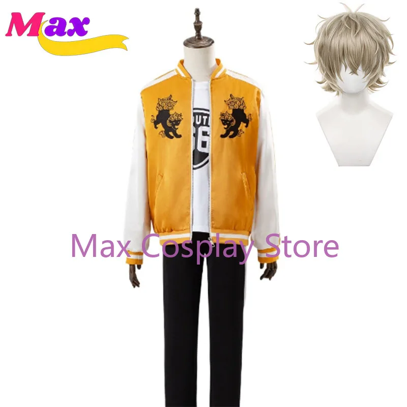 Max Cos Anime Jo Togame Tomiyama Choji Cosplay Costume Jersey Embroidery Jacket Daily Sportwear