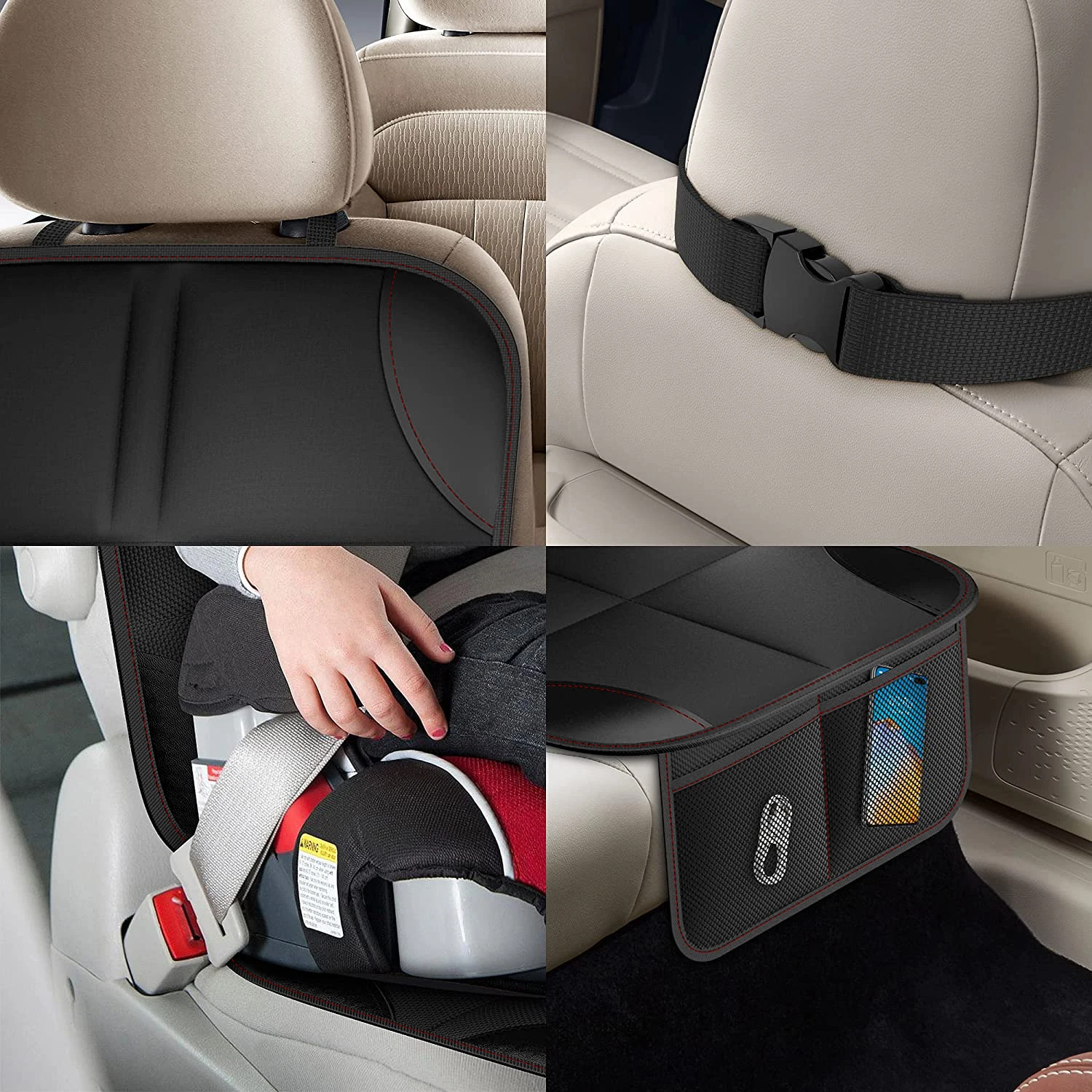 Car Seat Cover Protector Universal for Kids Child Children Auto Rear Seat Cover Pad Protection Foot Car Cushion Accessories 2023