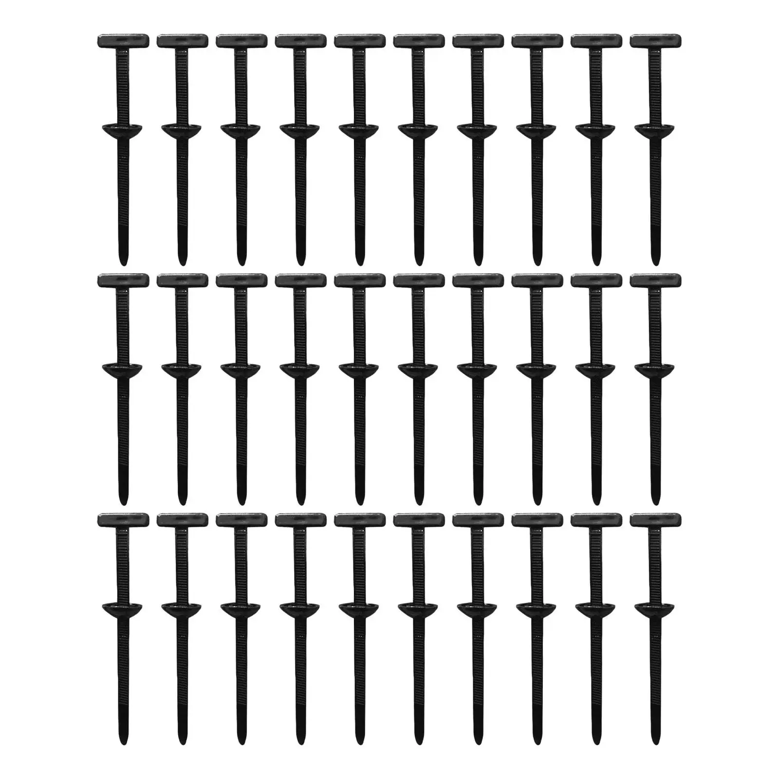 Black Nylon Cable Tie Push Mount - usage example
