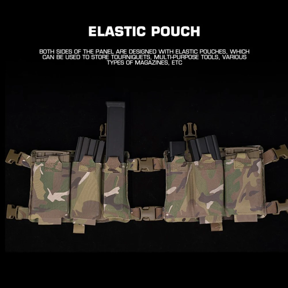 Chaleco táctico Alpha Chest Rig SS Style MOLLE Modular, liberación rápida, 34 chasis dividido, bolsa Militar para revistas, equipo Airsoft