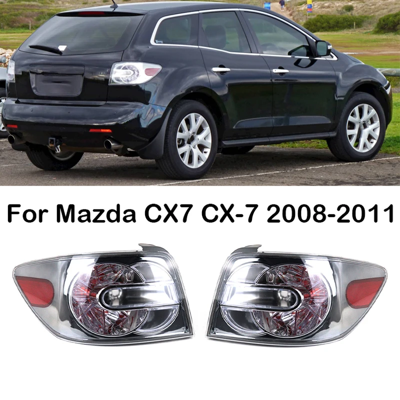 2Pcs Taillights For Mazda CX7 CX-7 2008 2009 2010 2011 Brake Light 