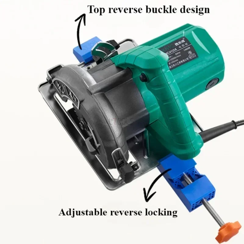 Imagem -05 - Serra Circular Elétrica Braçadeira de Posicionamento de Fresagem Posicionamento Rápido Placa Traseira Máquina de Corte Corte de Madeira Clipe de Limitação Especial