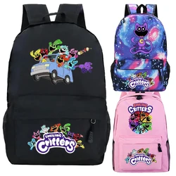 Porcos sorridente Anime Cartoon Backpack, Catnap Dogday Schoolbag, Lazer ao ar livre Viagem Mochila, Presentes Kids Term