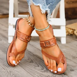 New Style Flat Bottom Fashion Trendy Women's Beach Sandals Large Size Outdoor Wear Non-slip Outdoor Shopping Party Versatile