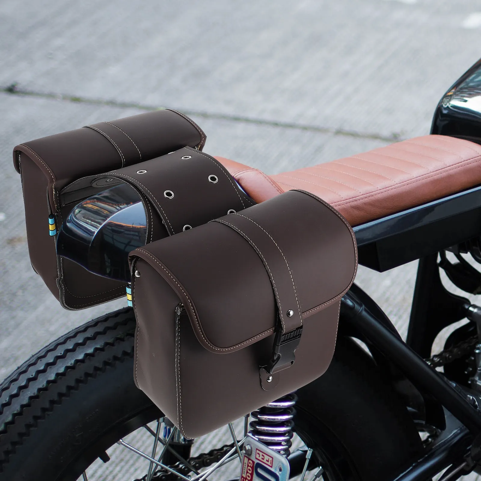 

Пара прочных боковых сумок для мотоцикла: сумка для инструментов, документов, телефона, очков, крепление на руль/вилку