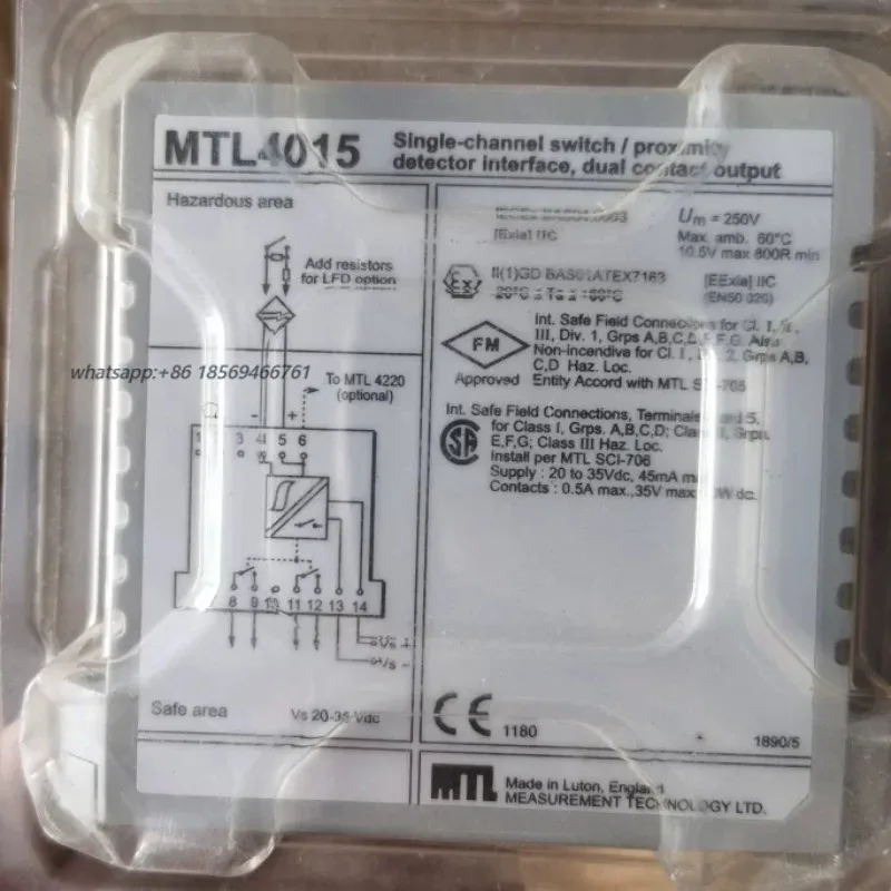 

2026 UK MTL Safety Barrier Signal Isolator Signal Separator MTL4015