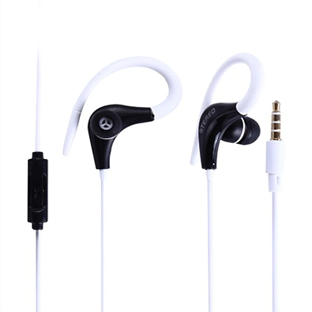 3.5mm Sport Earhook Earphone Headphone Headset with Mic For Smart Cellphone Stereo Headphone