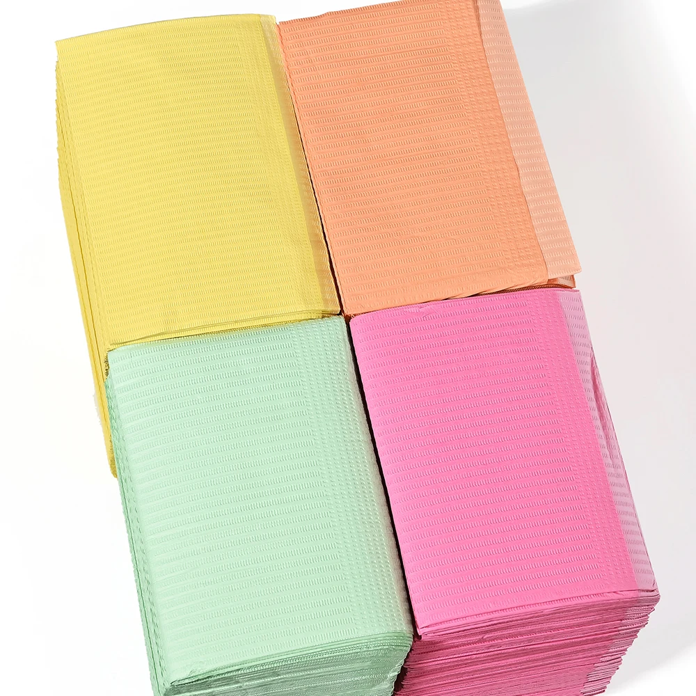 Serviettes de table imperméables à 3 plis pour nail art, feuille de papier, tampons propres, couverture de table à ongles, polymères de poulet, 20 pièces, 13 "x 17"