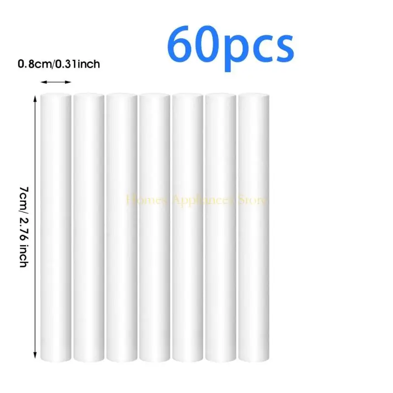 D0AB 60PCS Заменяющие губки для ультразвуковых ароматов диффузоры и мини -увлажнители автомобилей с высоким поглощением фитиль