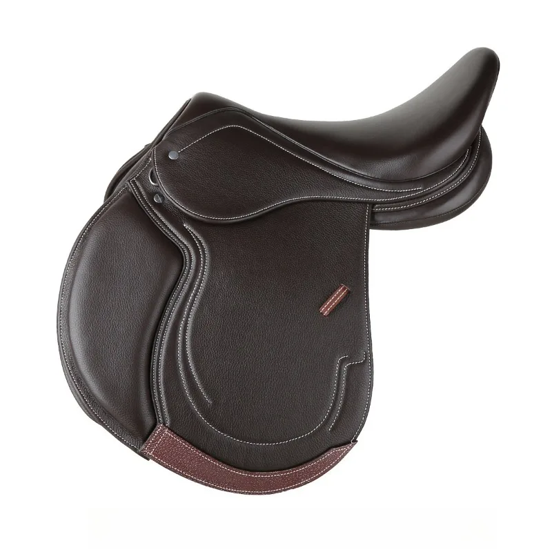 Sela, sela de couro, composto, pommel composto de couro, equitação