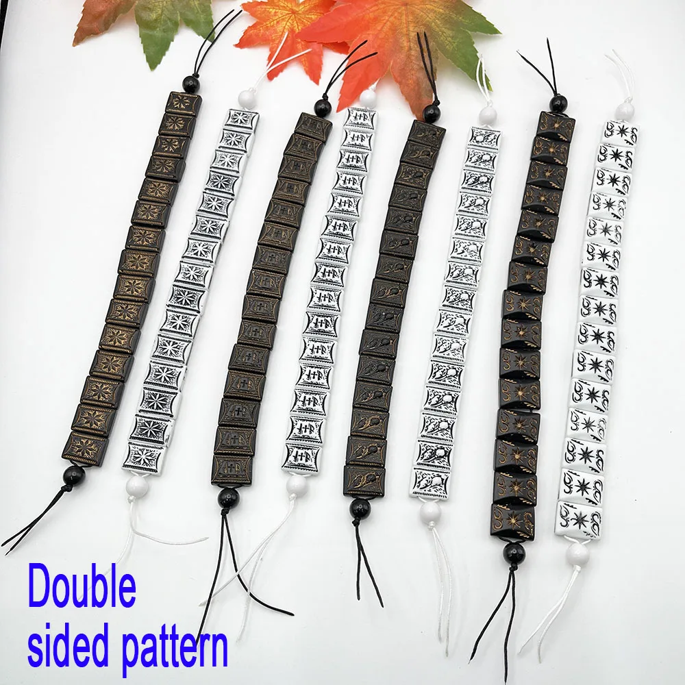 NJ40 New Rosary Foldable In Prison Style Exquisite Resin Prayer Beads Acrylic Jewelry Changing Destiny Meditation DIYAccessories