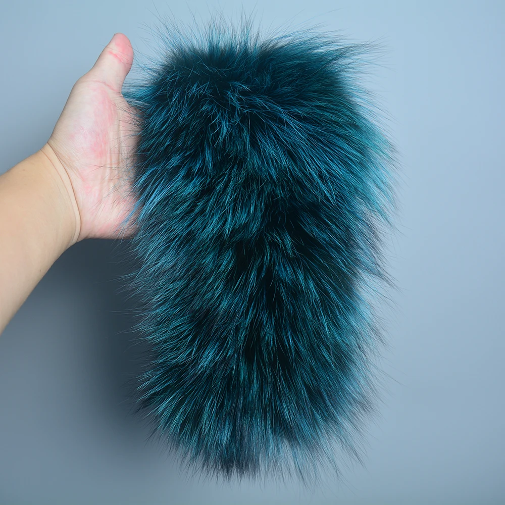 2024 Hot Sale Women Real Fox Fur Scarf Fur Headbands Good Elastic Winter Luxury Neck Warmer Natural Fur Mufflers Ring Scarves