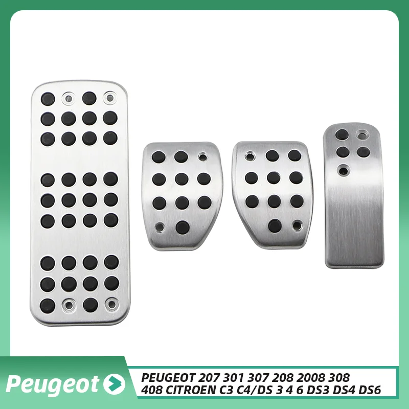 

Car Pedal Cover for Peugeot 2008 208 207 301 307 for CITROEN C3 C4 DS 3 4 6 DS3 DS4 DS6 LHD Gas Brake Foot Rest Pedal Pad Cover