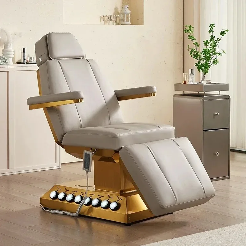 

2025 newest Modern eyelash Facial Treatment salon electric massage bed With motors