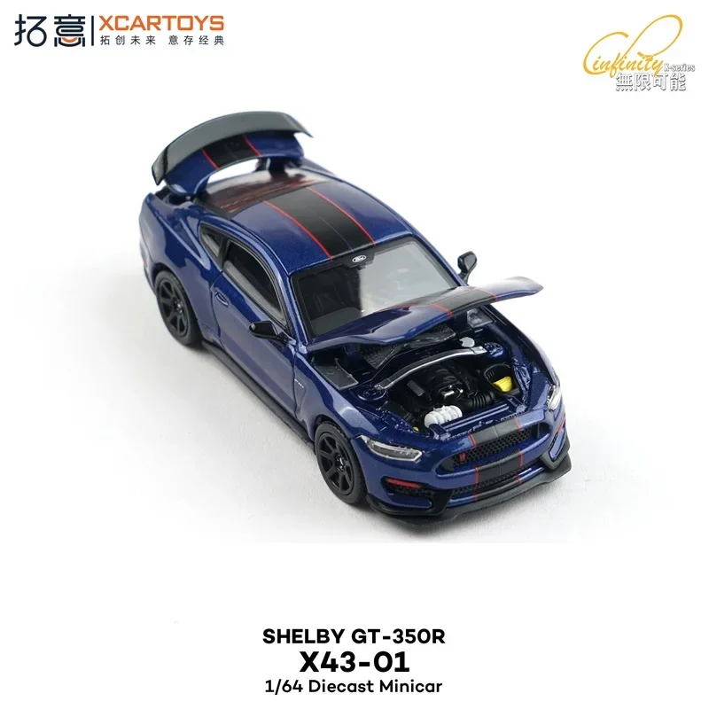 

*Предпродажа* Xcartoys 1:64 2019 SHELBY GT-350R Синяя литая под давлением модель автомобиля