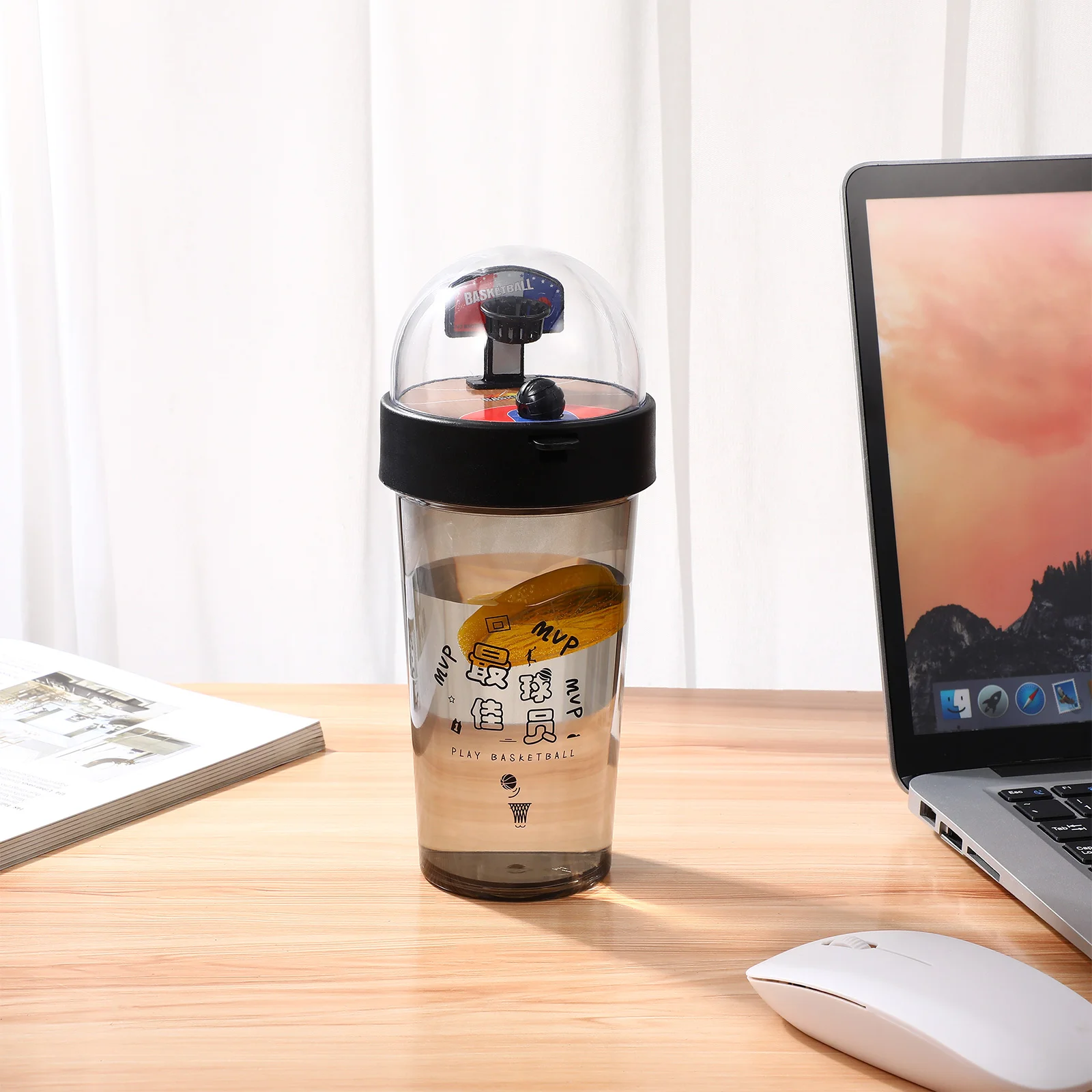 

Creative Water Cup Basketball Bottle Game for Girls Clear Drinking Cups Football Boys Travel Bottles