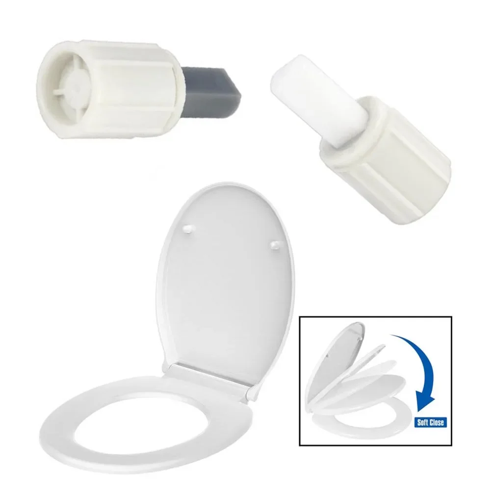 1 Pair Toilet Seats Top Fix Hinge Toilet Soft Close Hinges Damper Universal Bathroom Toilet Cover Replacement Fittings